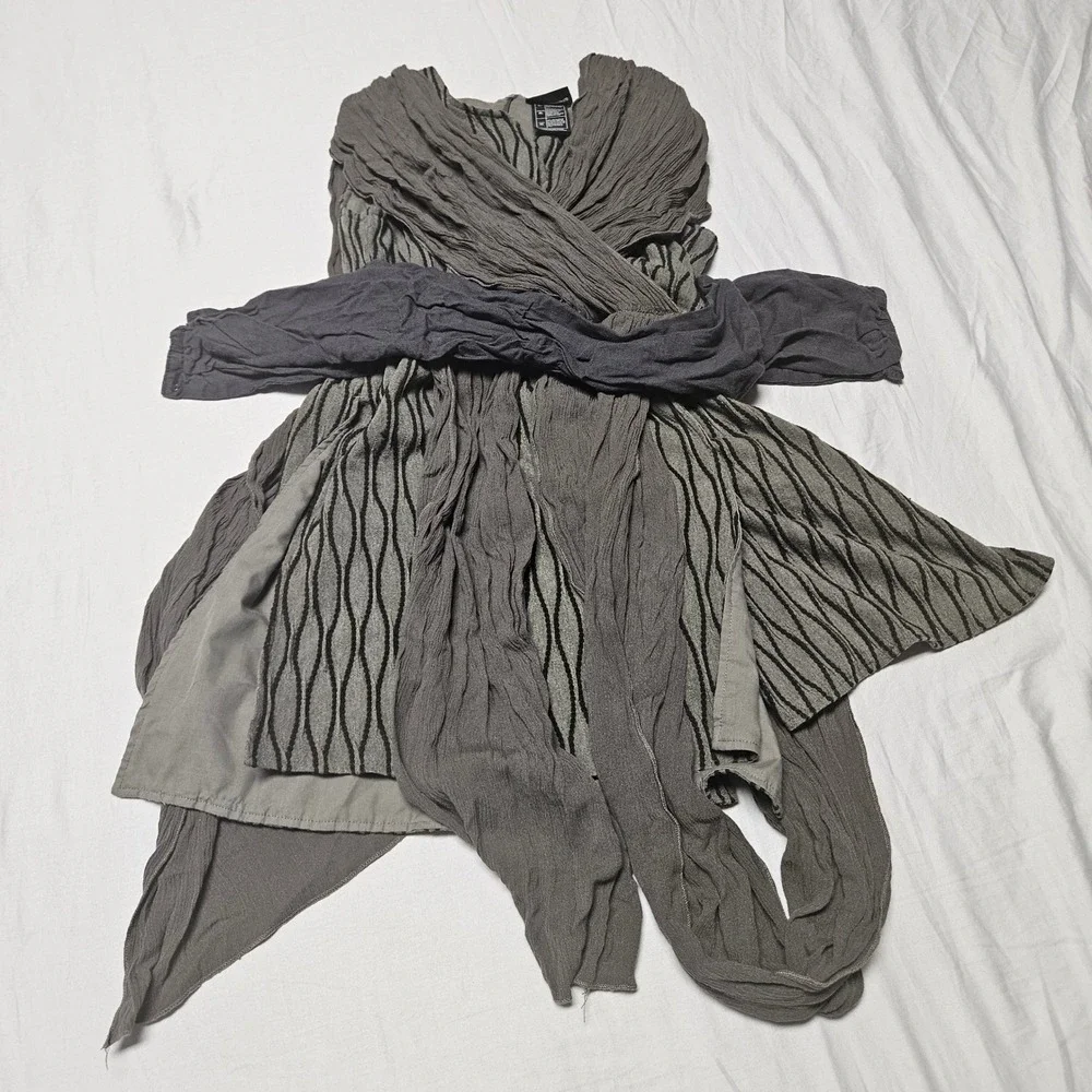Star Wars Galaxy's Edge Rey Costume Tunic Kids XL Grey Olive Cosplay Jakku Vibe